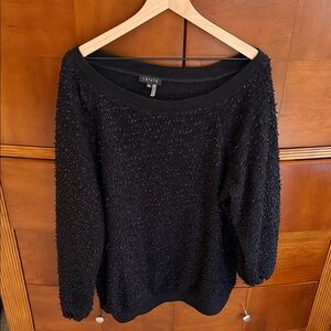 1. State Women's Textured Black Sweater XL